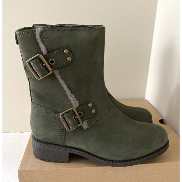 New UGG Women Niels III Boot Fashion boots Size 6 Green Suede - Picture 3 of 9